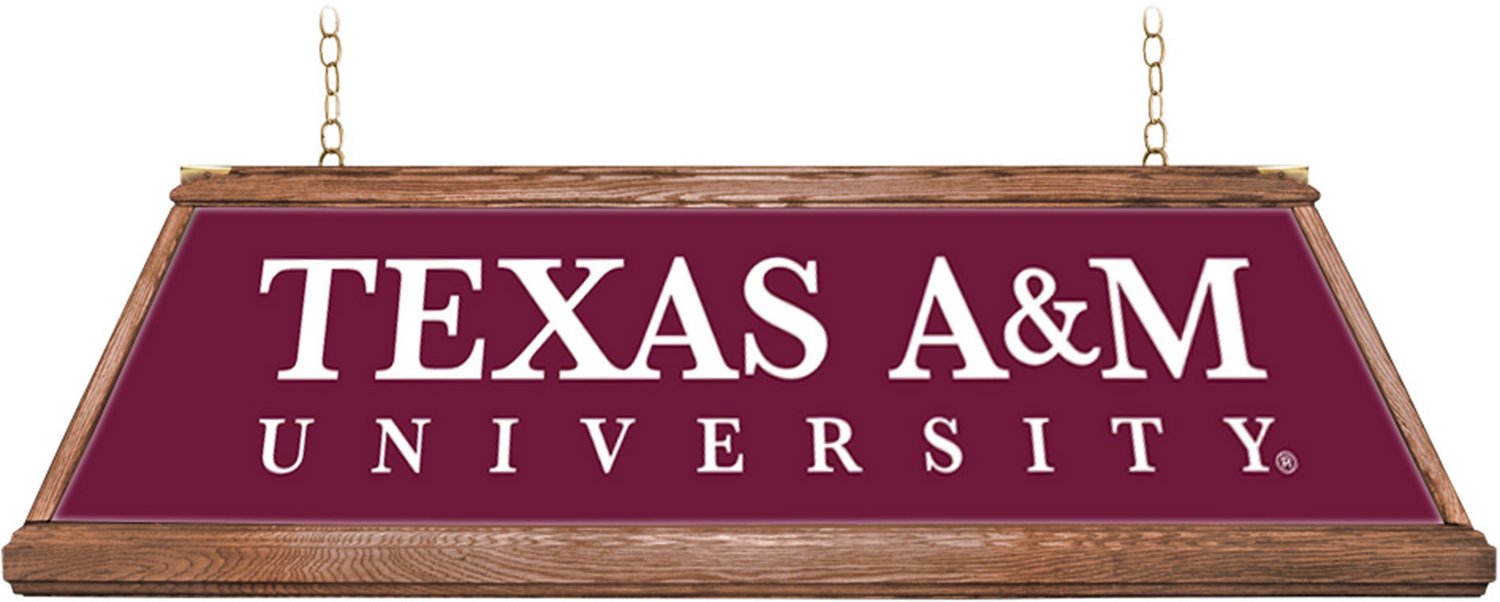 The Fan-Brand Texas A&M University Premium Wood Pool Table Light - view number 2