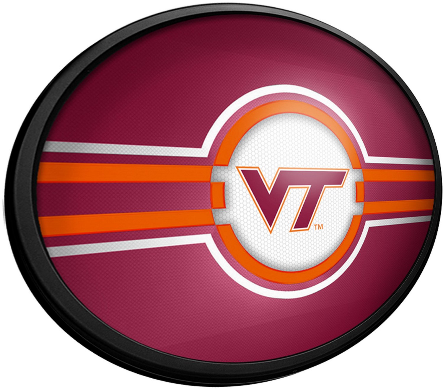 The Fan-Brand Virginia Tech Oval Slimline Lighted Wall Sign - view number 2