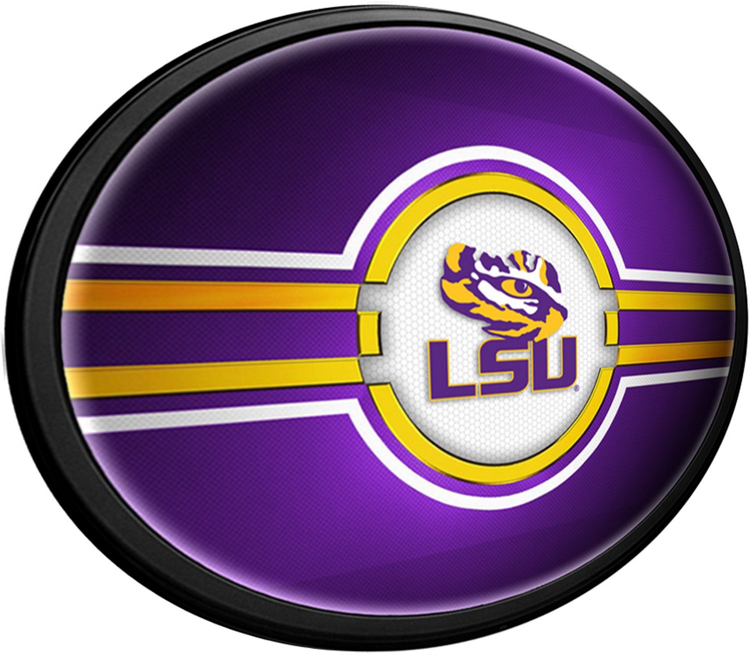 The Fan-Brand Louisiana State University Oval Slimline Lighted Wall Sign - view number 2