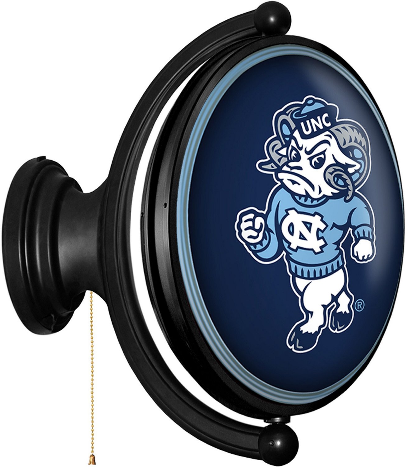 The Fan-Brand University of North Carolina Mascot Oval Rotating Lighted Sign  - view number 2