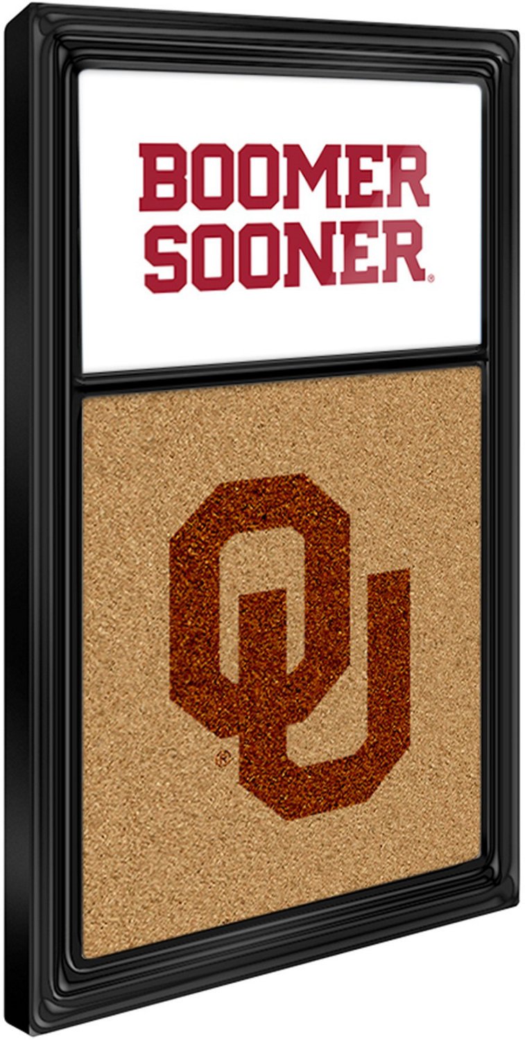 The Fan-Brand University of Oklahoma Cork Dual Logo Boomer Note Board - view number 2