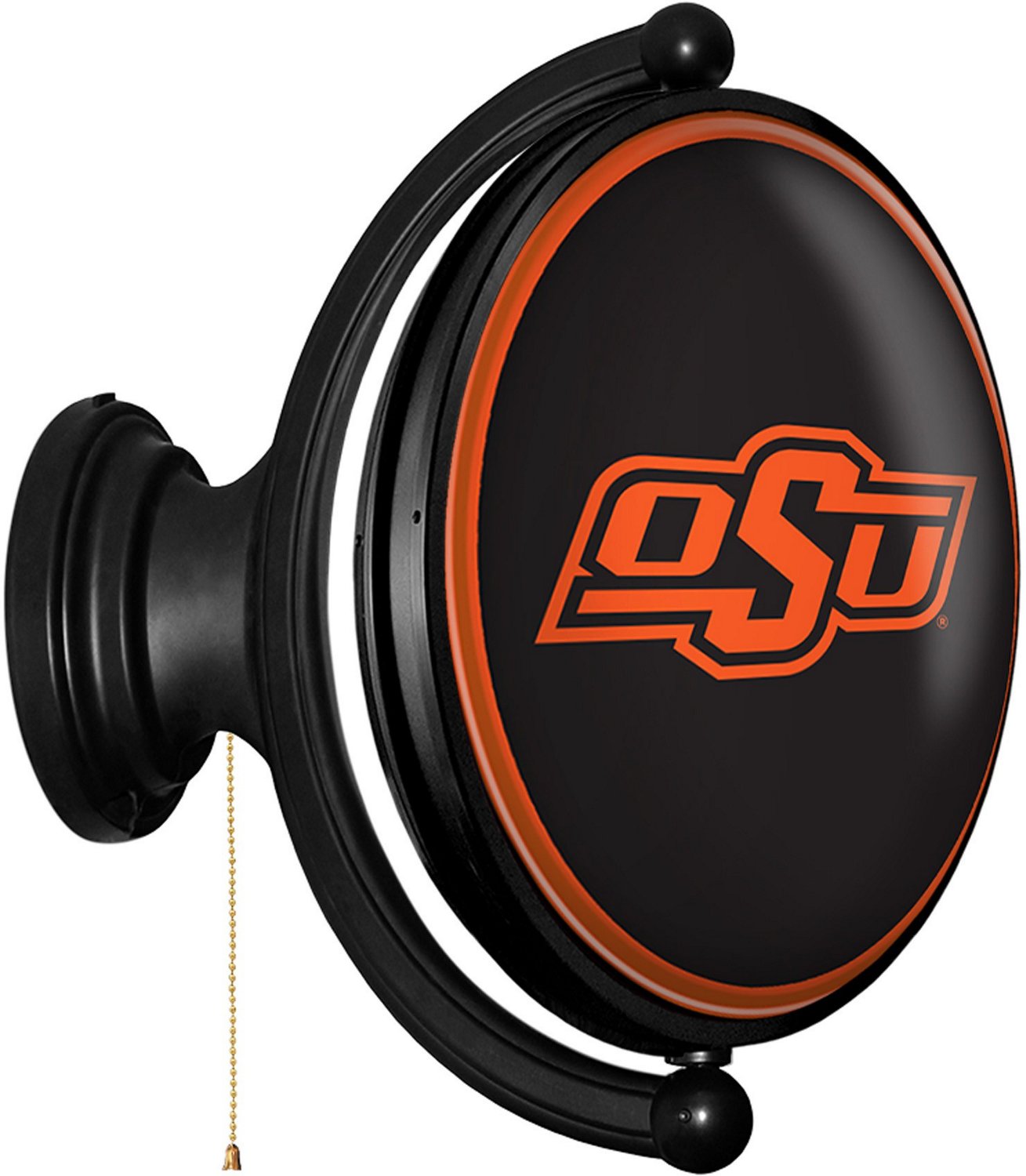 The Fan-Brand Oklahoma State University Oval Rotating Lighted Sign  - view number 2