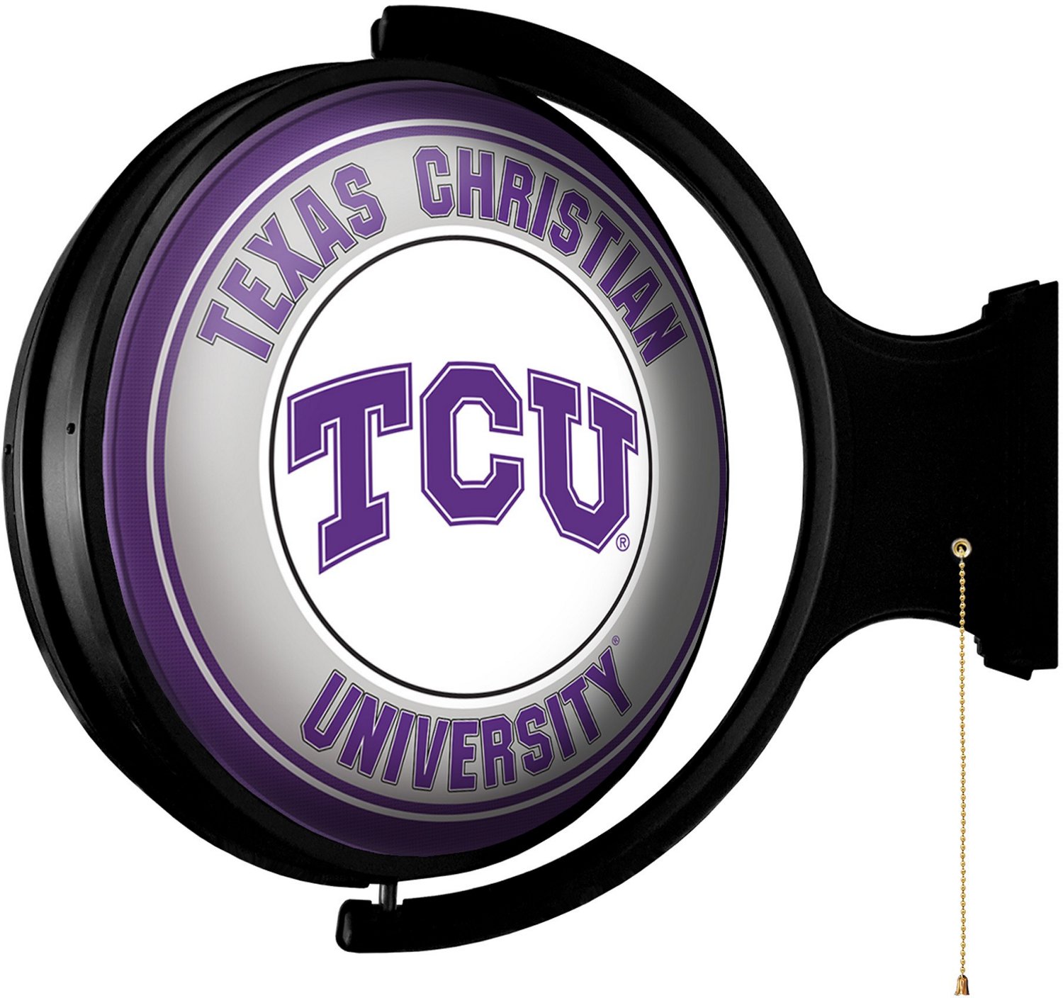 The Fan-Brand Texas Christian University Original Round Rotating Lighted Sign  - view number 2
