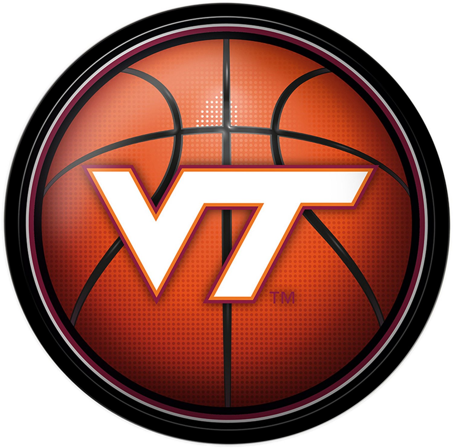 The Fan-Brand Virginia Tech University Basketball Modern Disc Sign