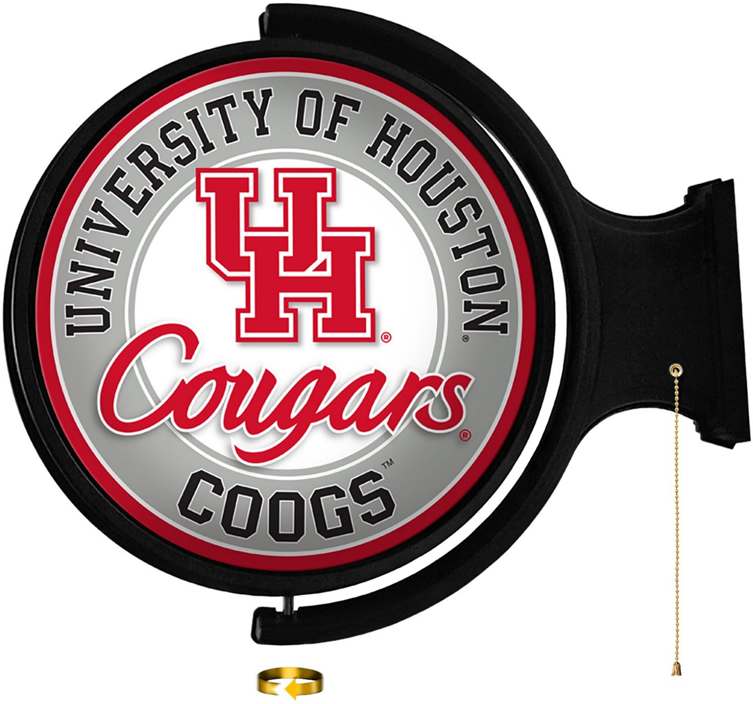 The Fan-Brand University of Houston Cougars Round Rotating Lighted Sign ...