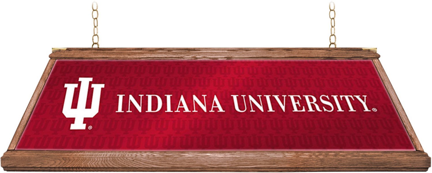 The Fan-Brand Indiana University Premium Wood Pool Table Light - view number 2