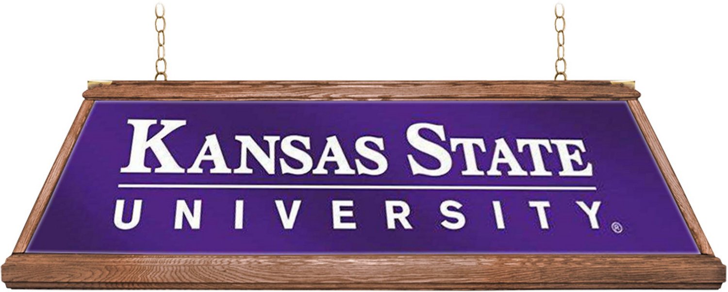 The Fan-Brand Kansas State University Premium Wood Pool Table Light - view number 2