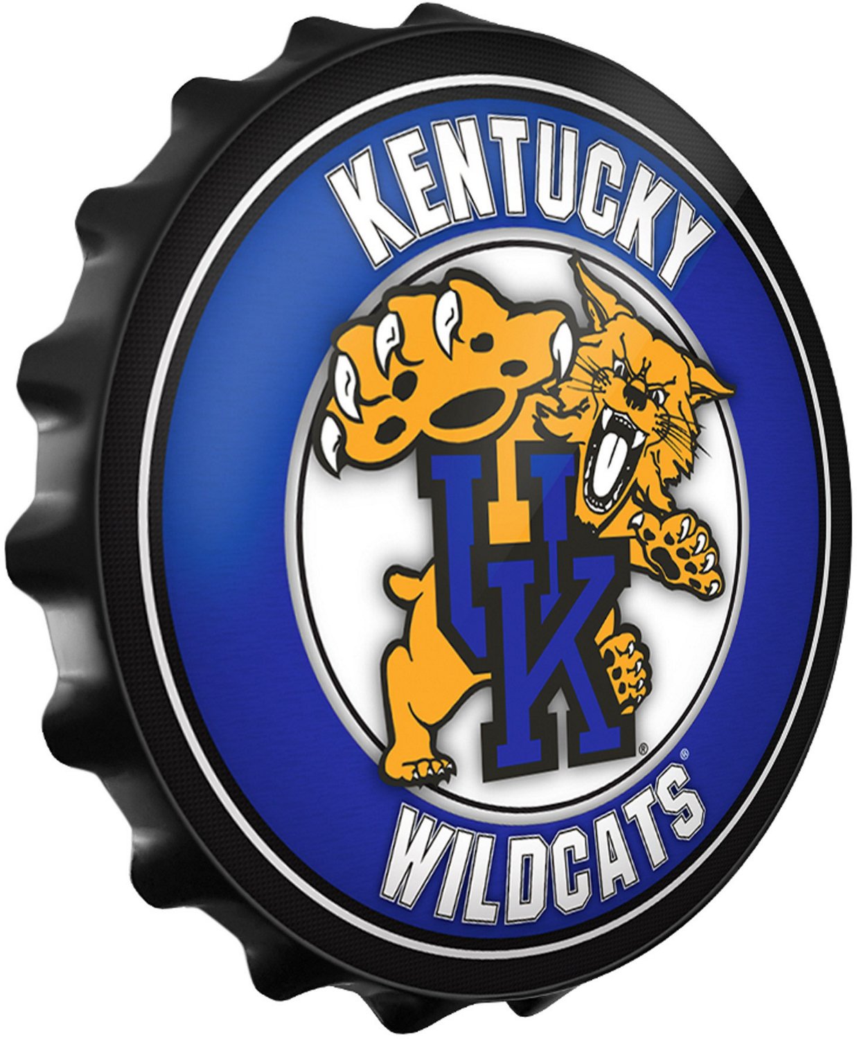 The Fan-Brand University of Kentucky Black Mascot Bottle Cap Sign - view number 2