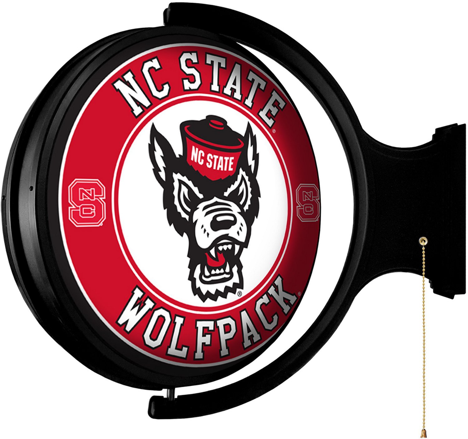 The Fan-Brand North Carolina State University Tuffy’s Face Original Round Rotating Lighted Sign  - view number 2