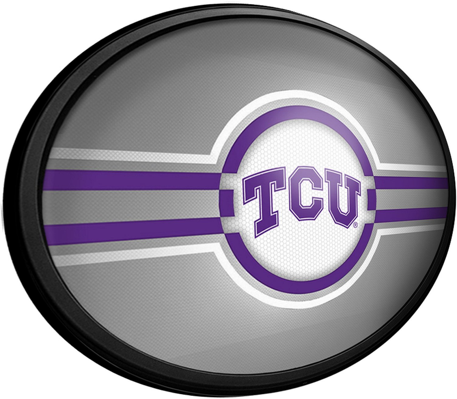 The Fan-Brand Texas Christian University Oval Slimline Lighted Wall Sign - view number 2