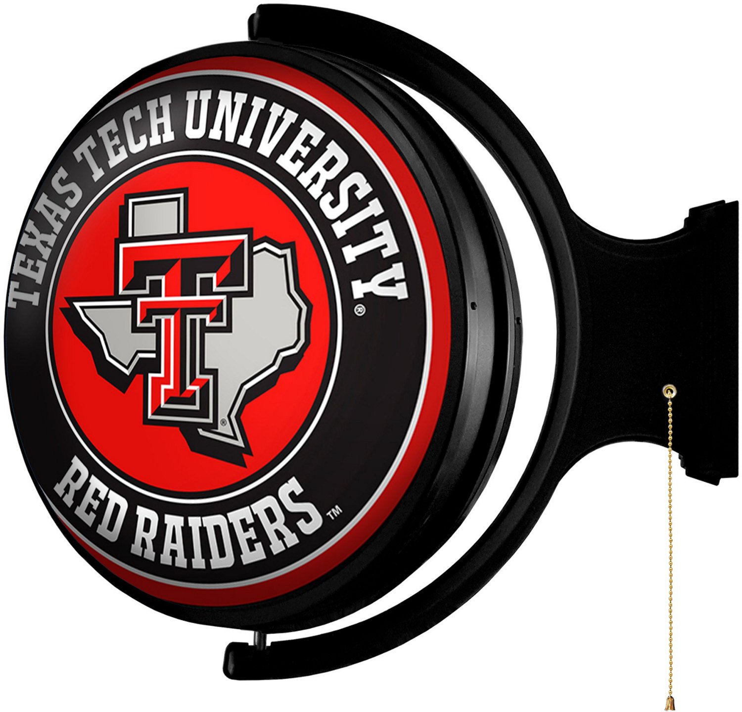 The Fan-Brand Texas Tech University Double Sided Round Rotating Lighted Sign  - view number 4