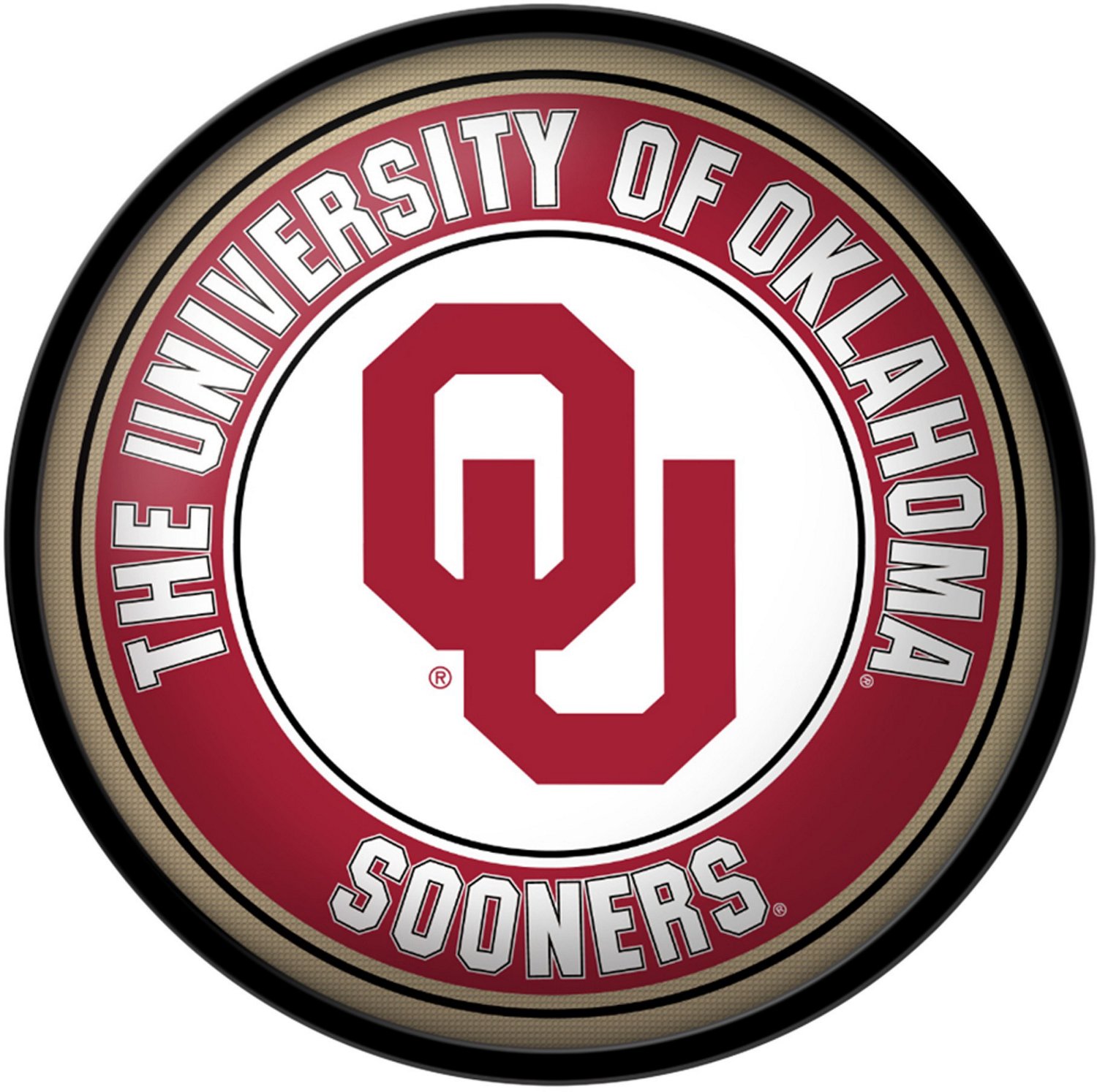 The Fan-Brand University of Oklahoma Modern Disc Sign