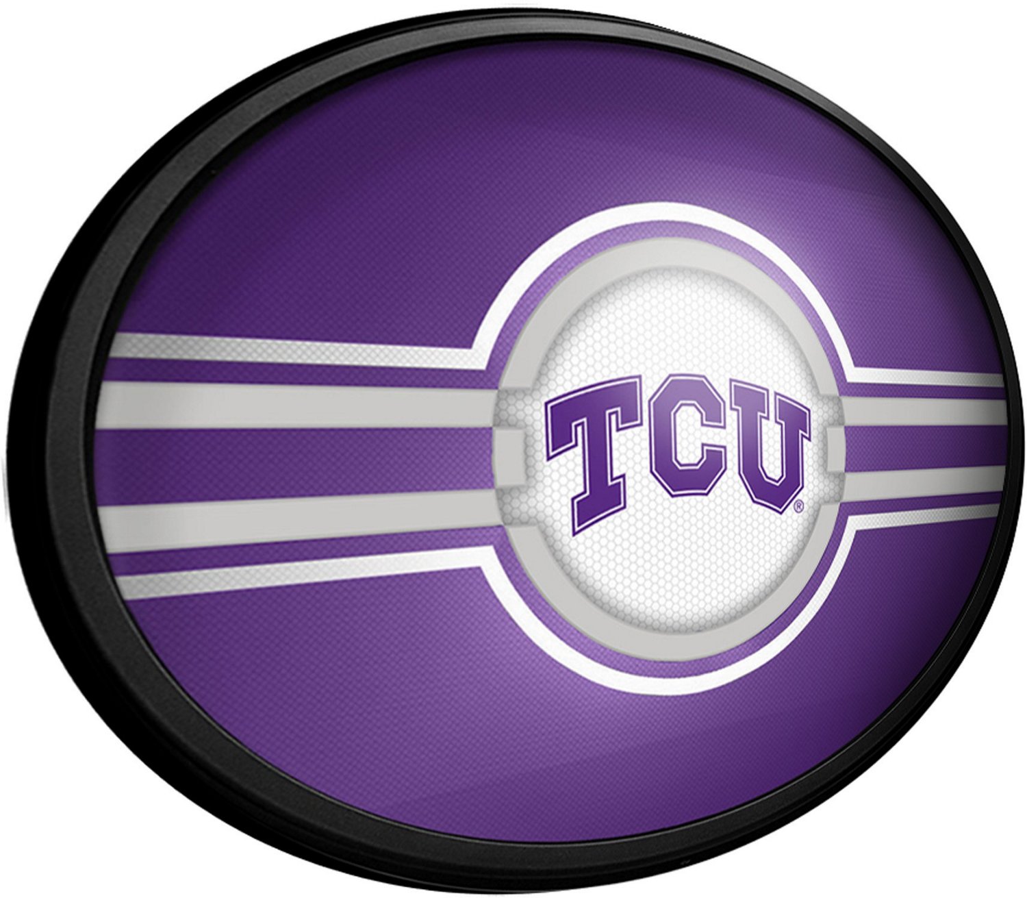 The Fan-Brand Texas Christian University Oval Slimline Lighted Wall Sign - view number 2