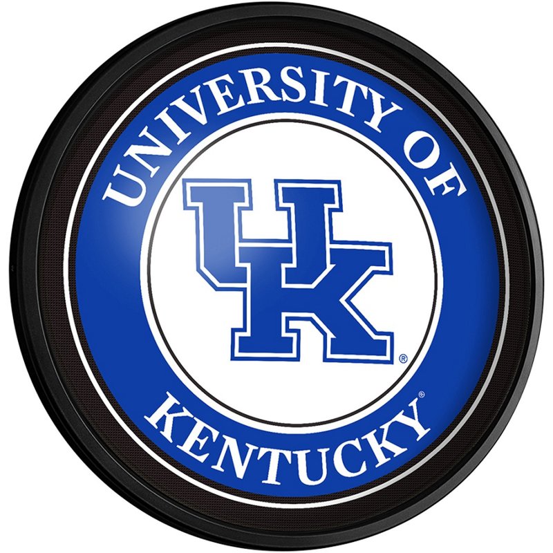 The FanBrand University of Kentucky Round Slimline Lighted Sign