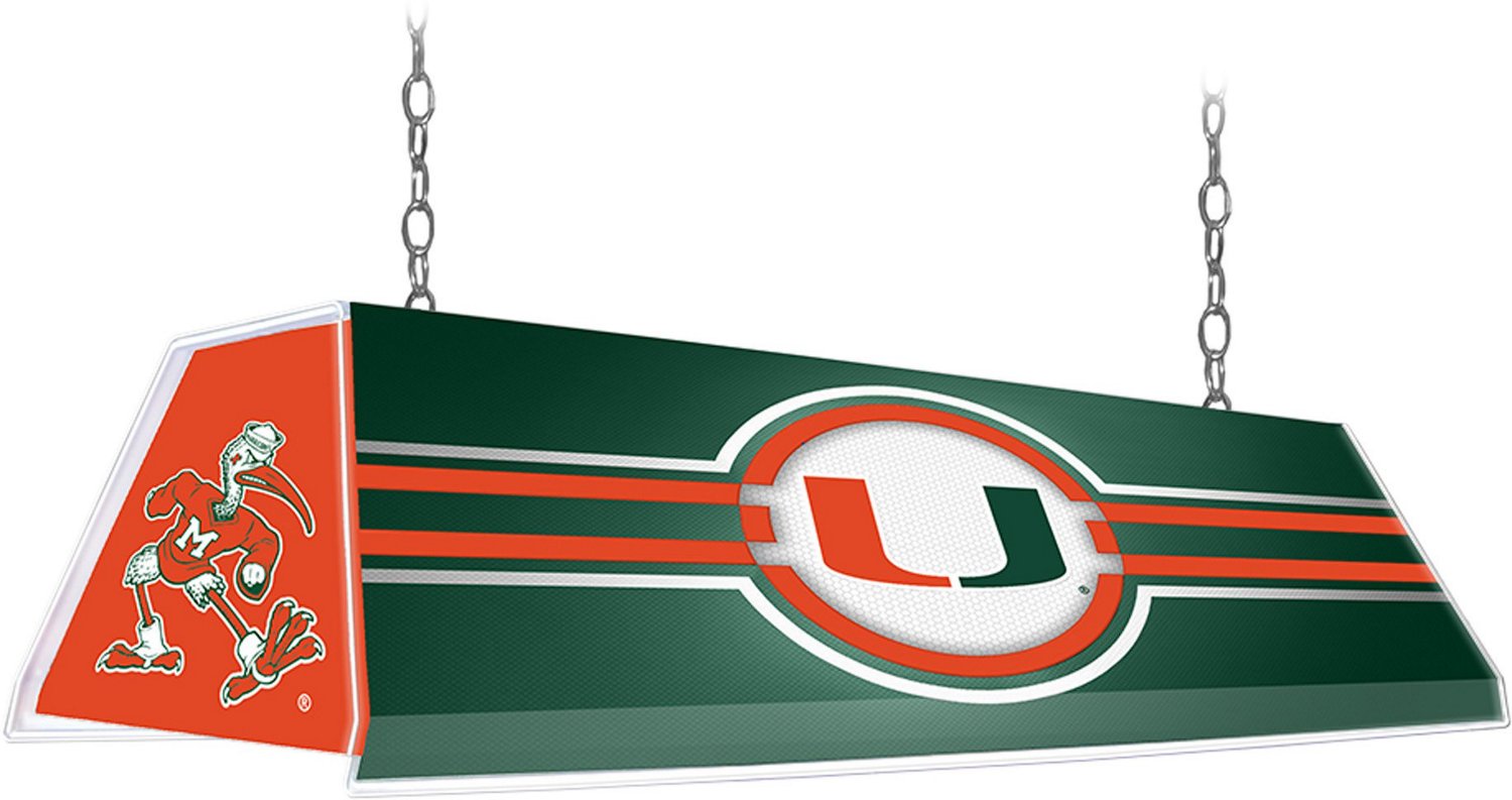 The Fan-Brand University of Miami Edge Glow Pool Table Light