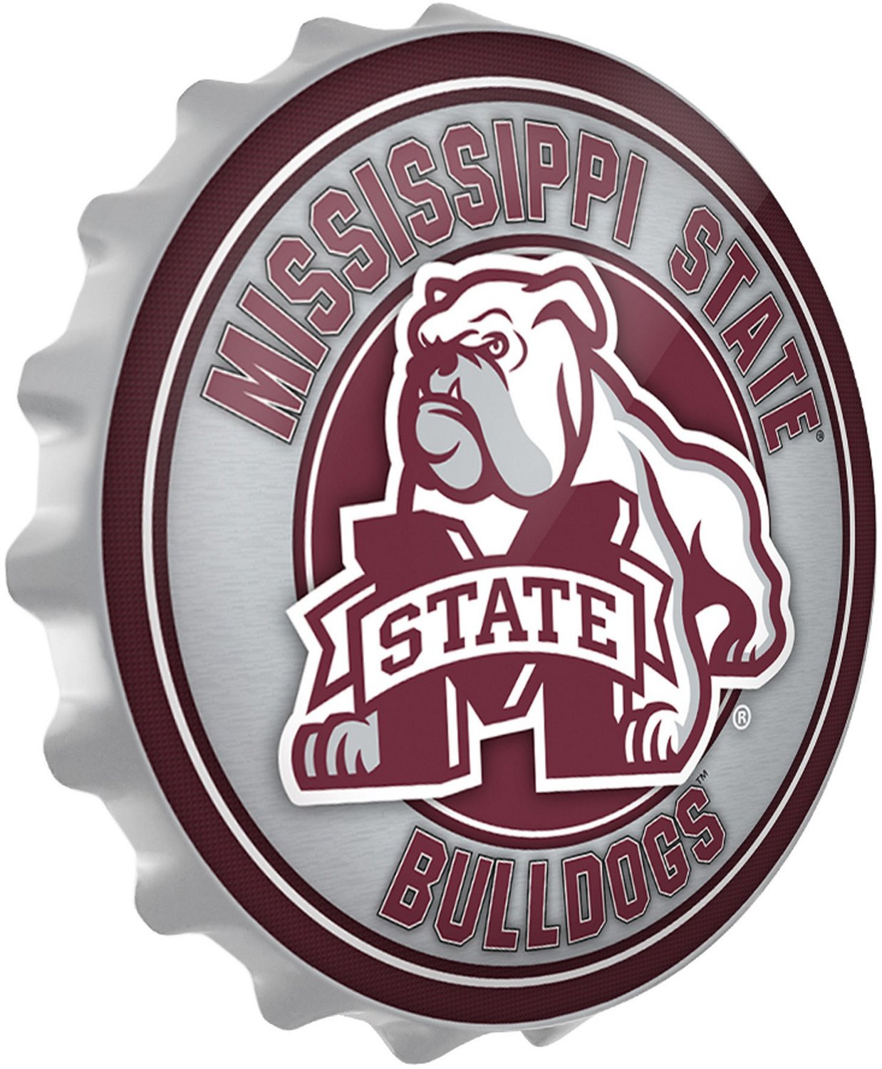 The Fan-Brand Mississippi State University Mascot Bottle Cap Sign - view number 2