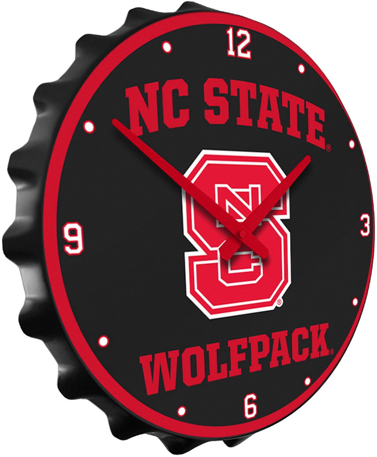 The Fan-Brand North Carolina State University Champs Bottle Cap Clock  - view number 2
