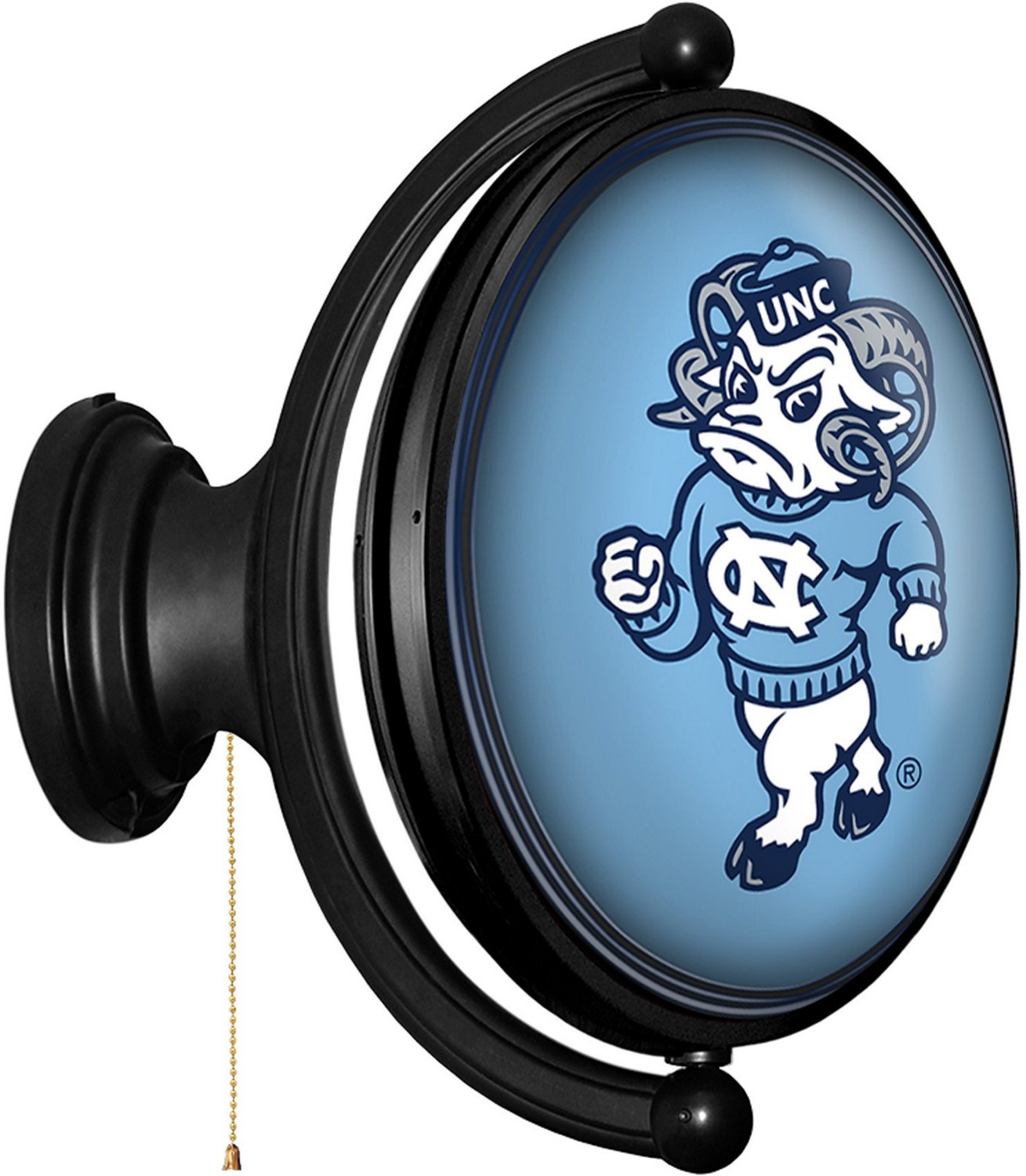 The Fan-Brand University of North Carolina Mascot Original Oval Rotating Lighted Sign  - view number 2