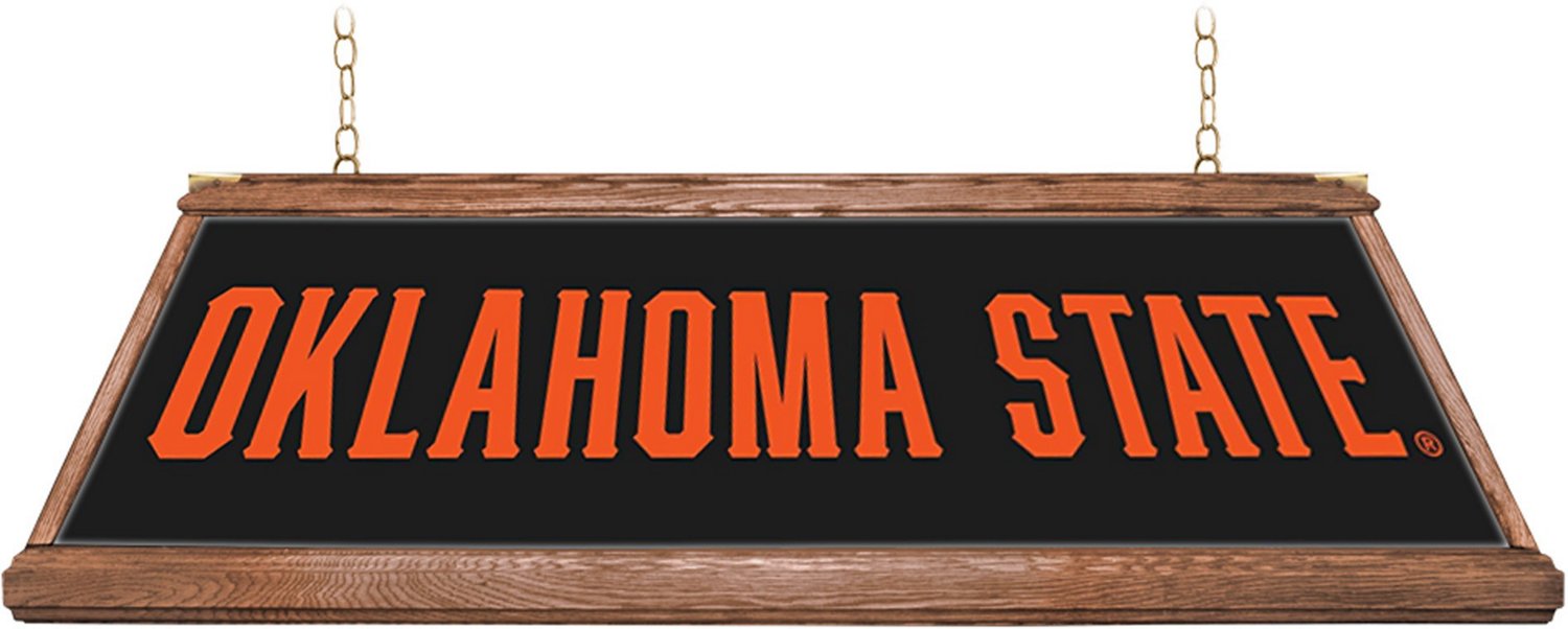 The Fan-Brand Oklahoma State University Premium Wood Pool Table Light - view number 2