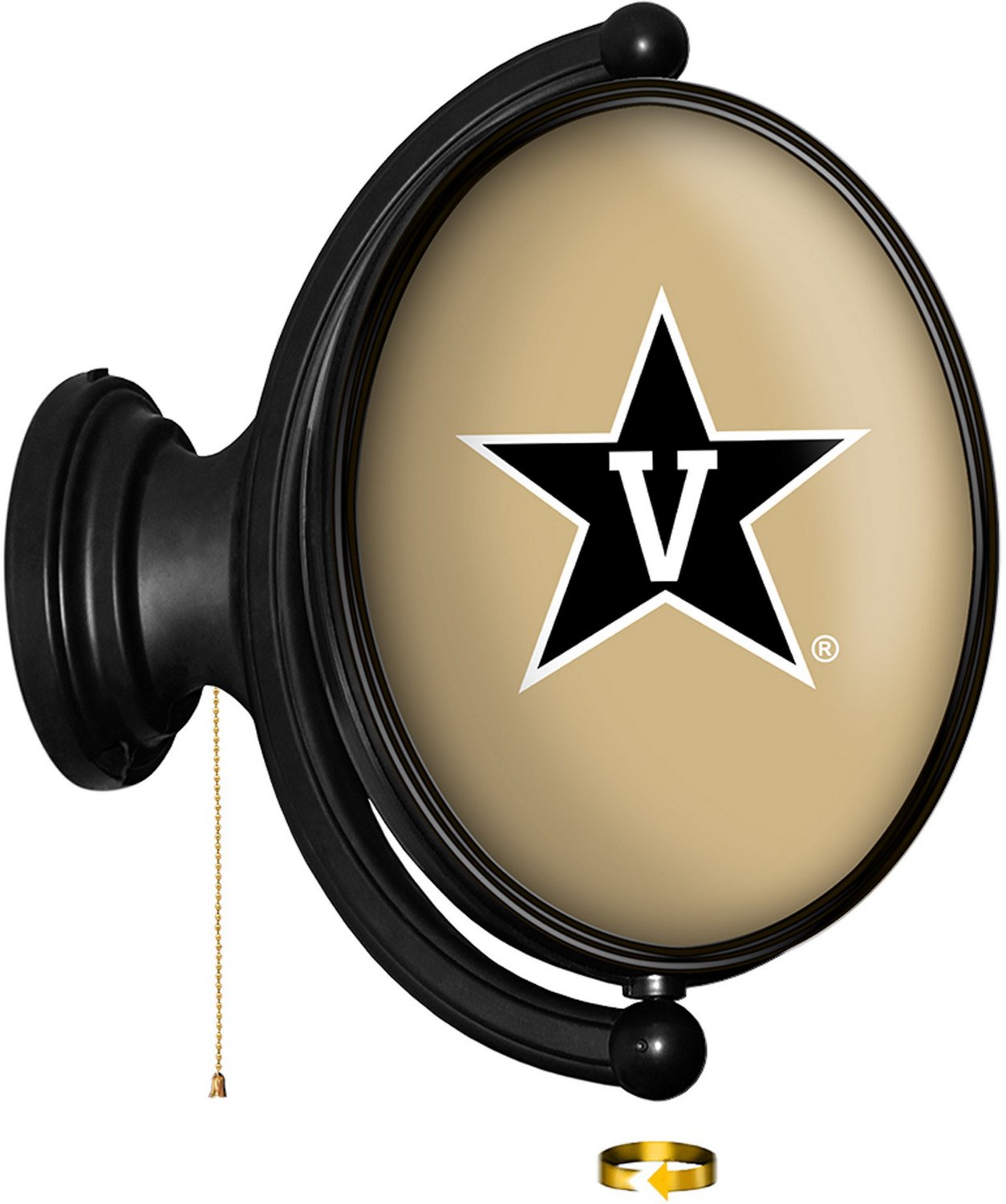 The Fan-Brand Vanderbilt University Oval Rotating Lighted Sign