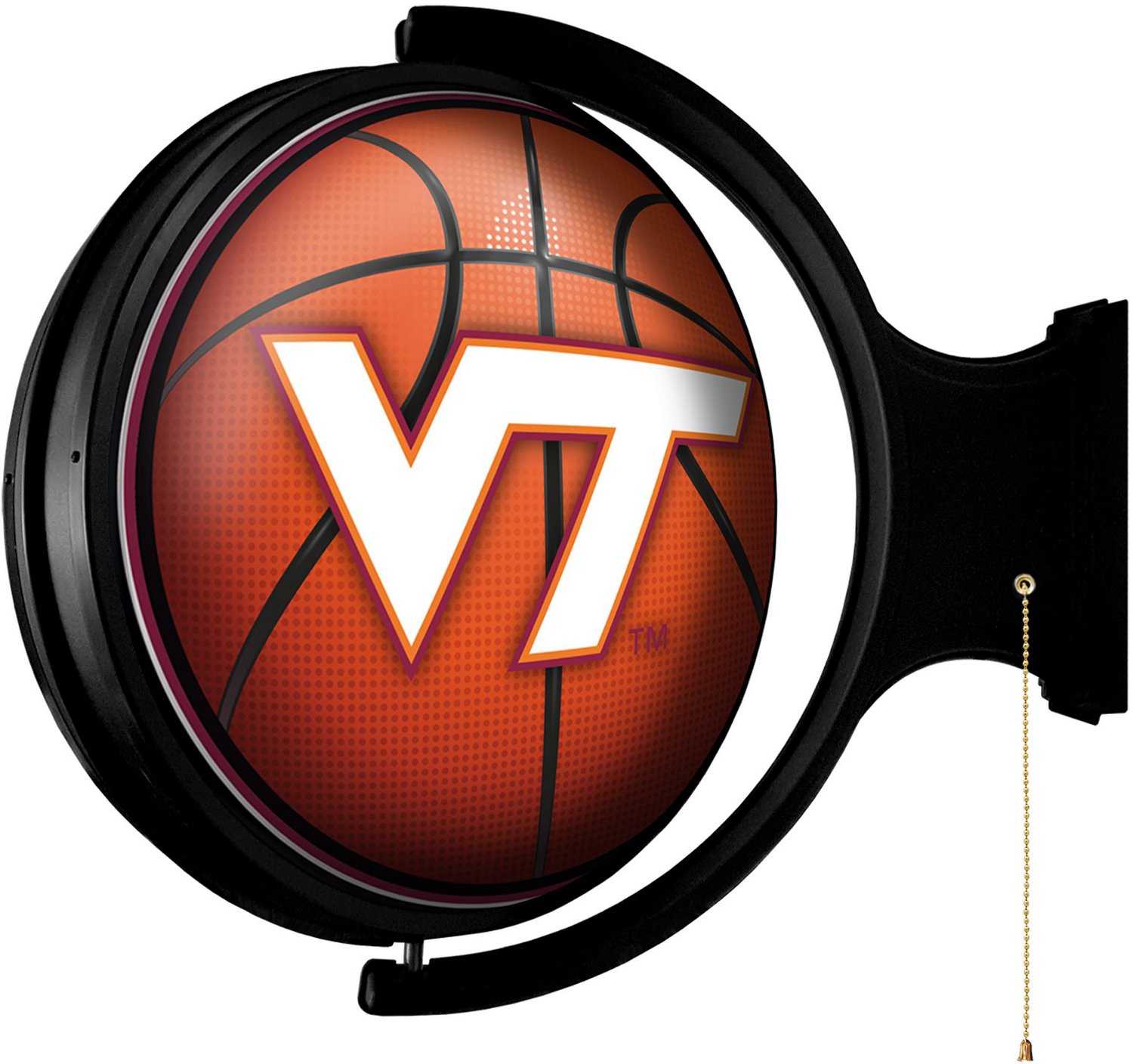 The Fan-Brand Virginia Tech Original Round Rotating Lighted Sign  - view number 2