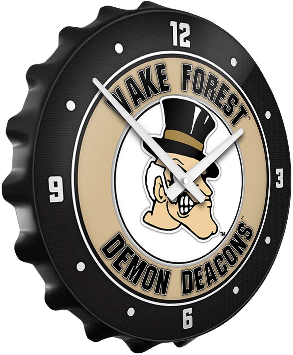 The Fan-Brand Wake Forest University Mascot Bottle Cap Clock - view number 2