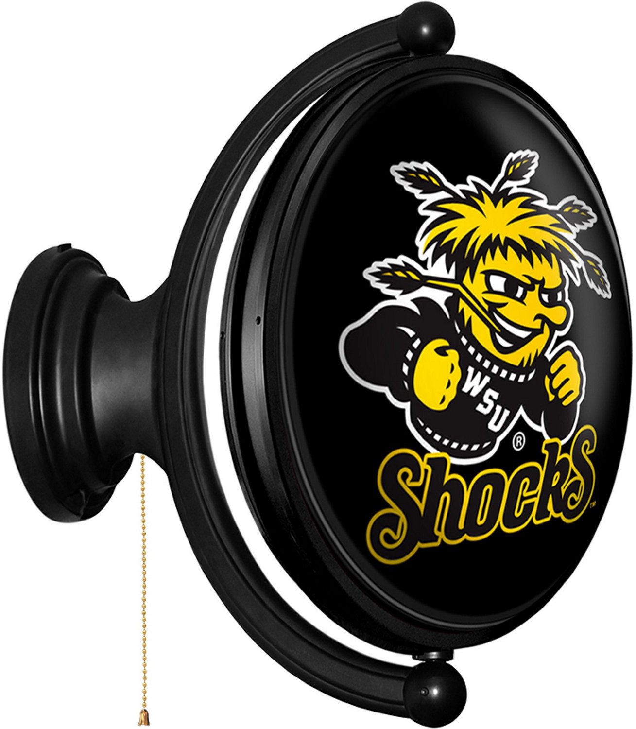 The Fan-Brand Wichita State University Original Oval Rotating Lighted Sign  - view number 2