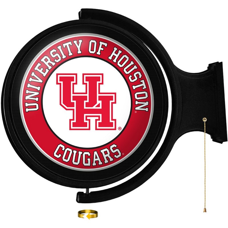 The FanBrand University of Houston Round Rotating Lighted Sign
