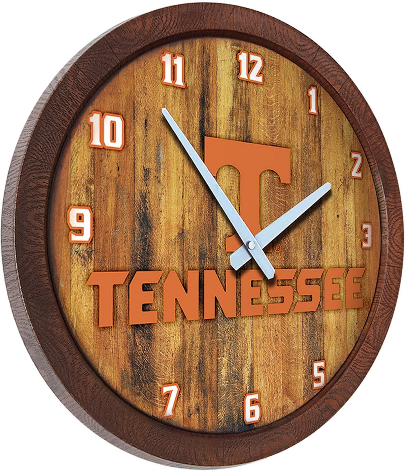 The Fan-Brand University of Tennessee Faux Barrel Top Clock                                                                      - view number 2