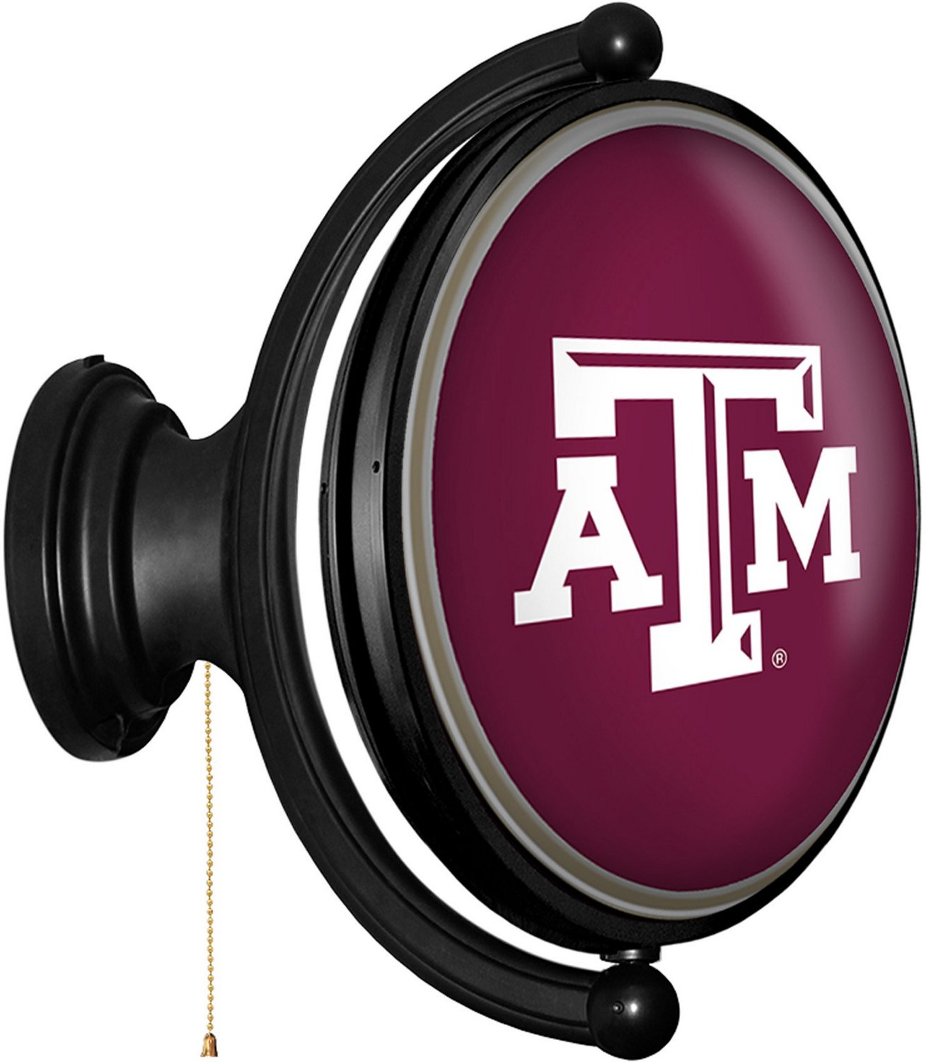 The Fan-Brand Texas A&M University Original Oval Rotating Lighted Sign  - view number 2
