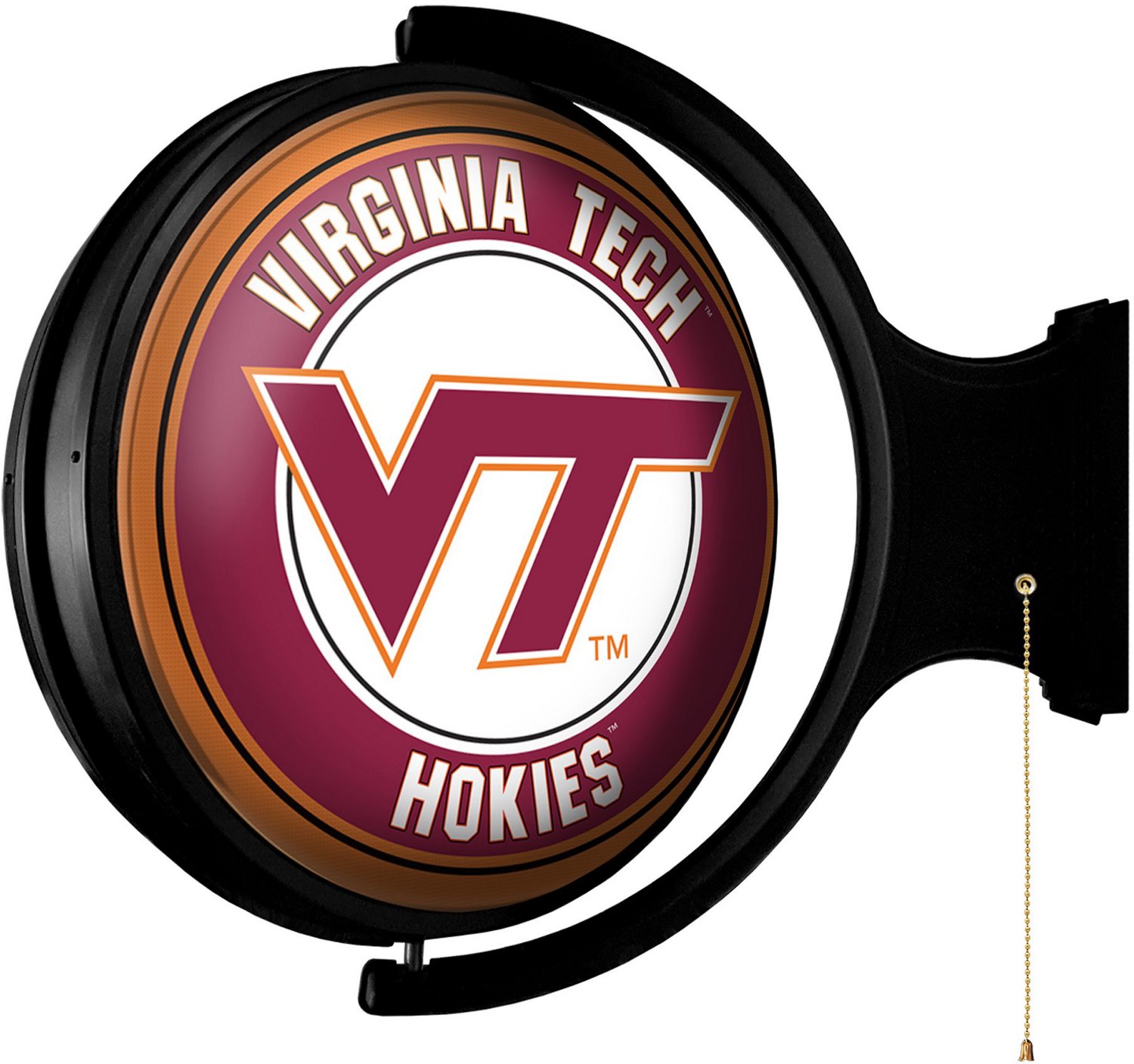 The Fan-Brand Virginia Tech Original Round Rotating Lighted Sign  - view number 2