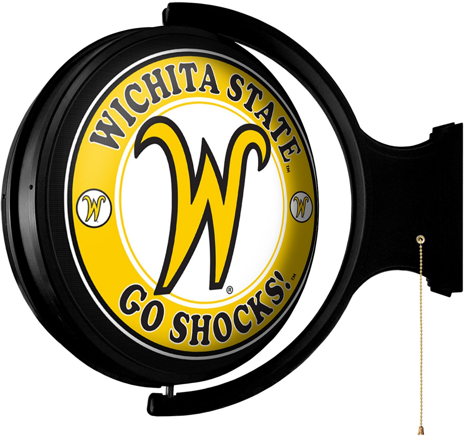 The Fan-Brand Wichita State University Script Original Round Rotating Lighted Sign  - view number 2