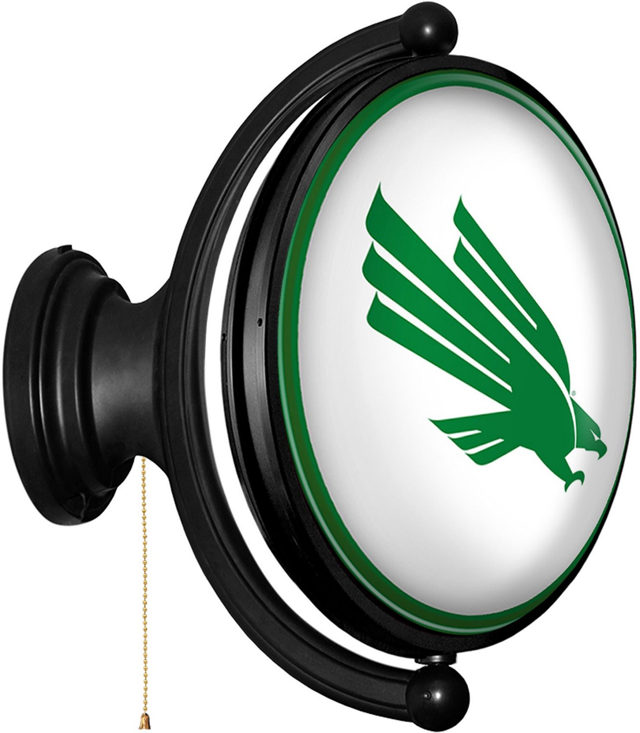 The Fan-Brand University of North Texas Original Oval Rotating Lighted Sign  - view number 2