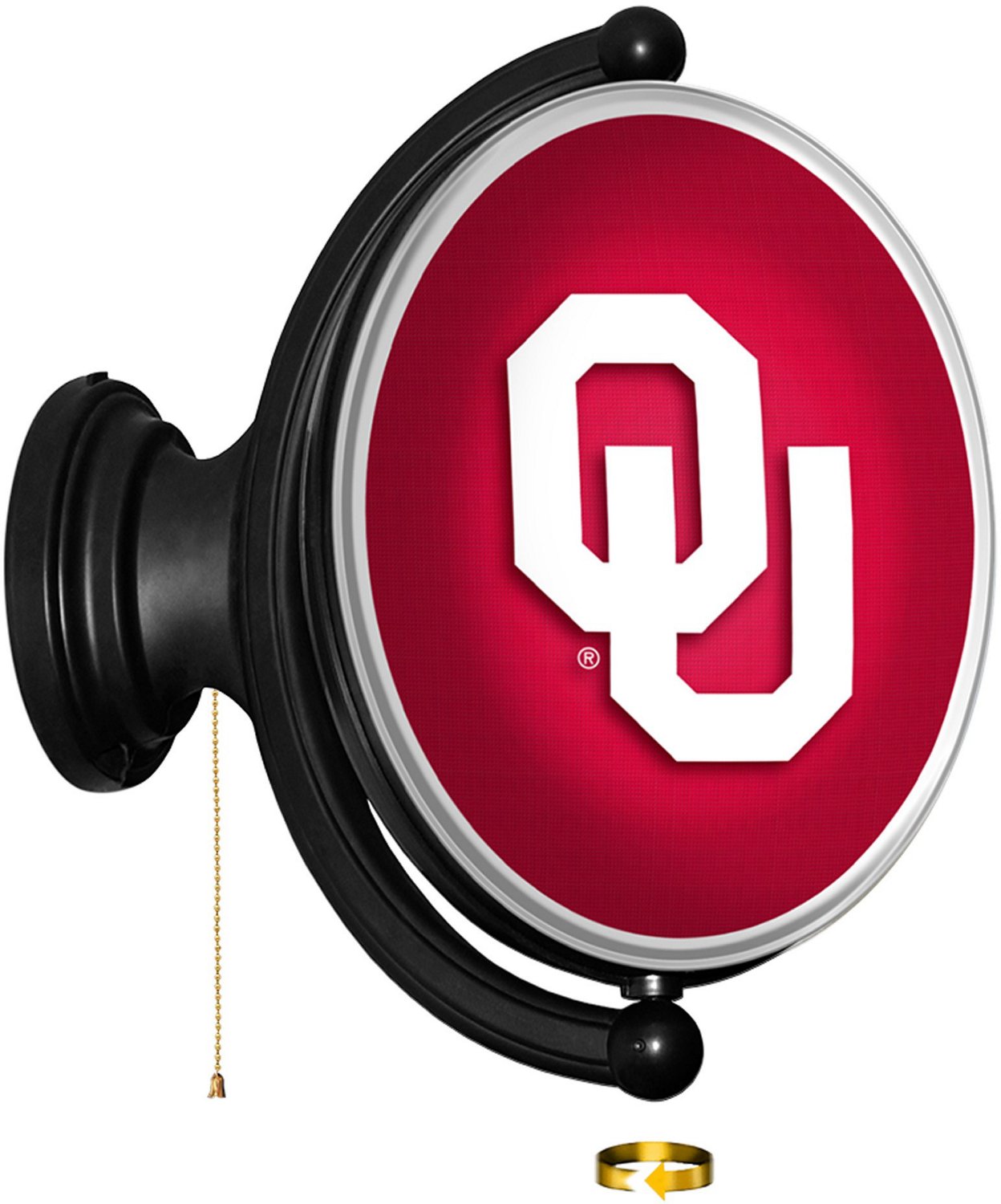The Fan-Brand University of Oklahoma Original Oval Rotating Lighted Sign