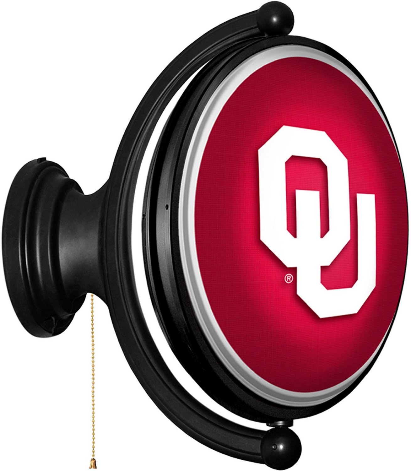 The Fan-Brand University of Oklahoma Original Oval Rotating Lighted Sign  - view number 2