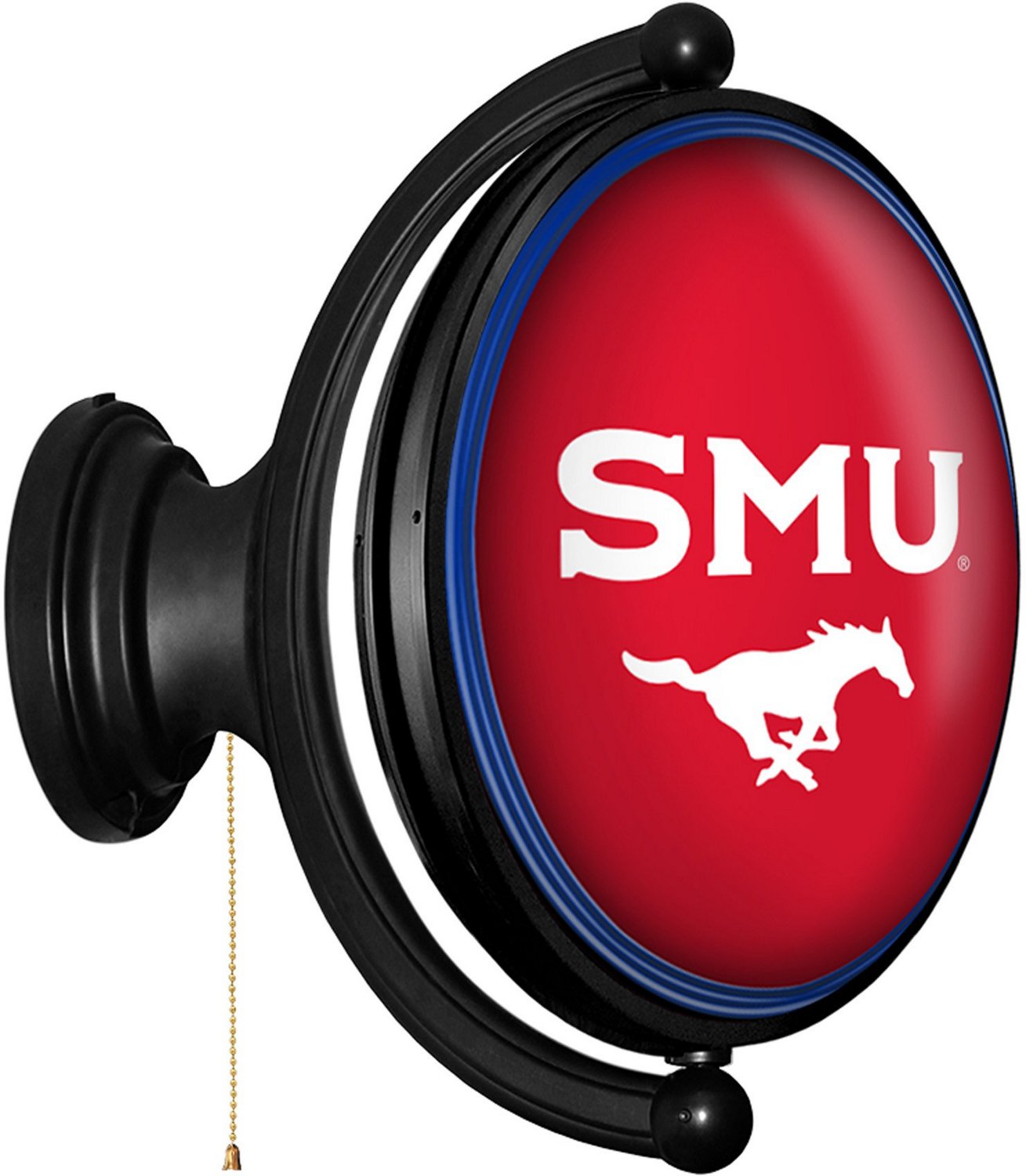 The Fan-Brand Southern Methodist University Original Logo Oval Rotating Lighted Sign  - view number 2