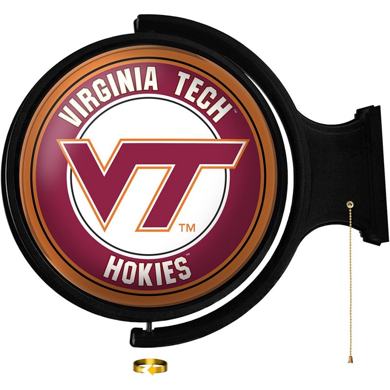 The FanBrand Virginia Tech Original Round Rotating Lighted Sign