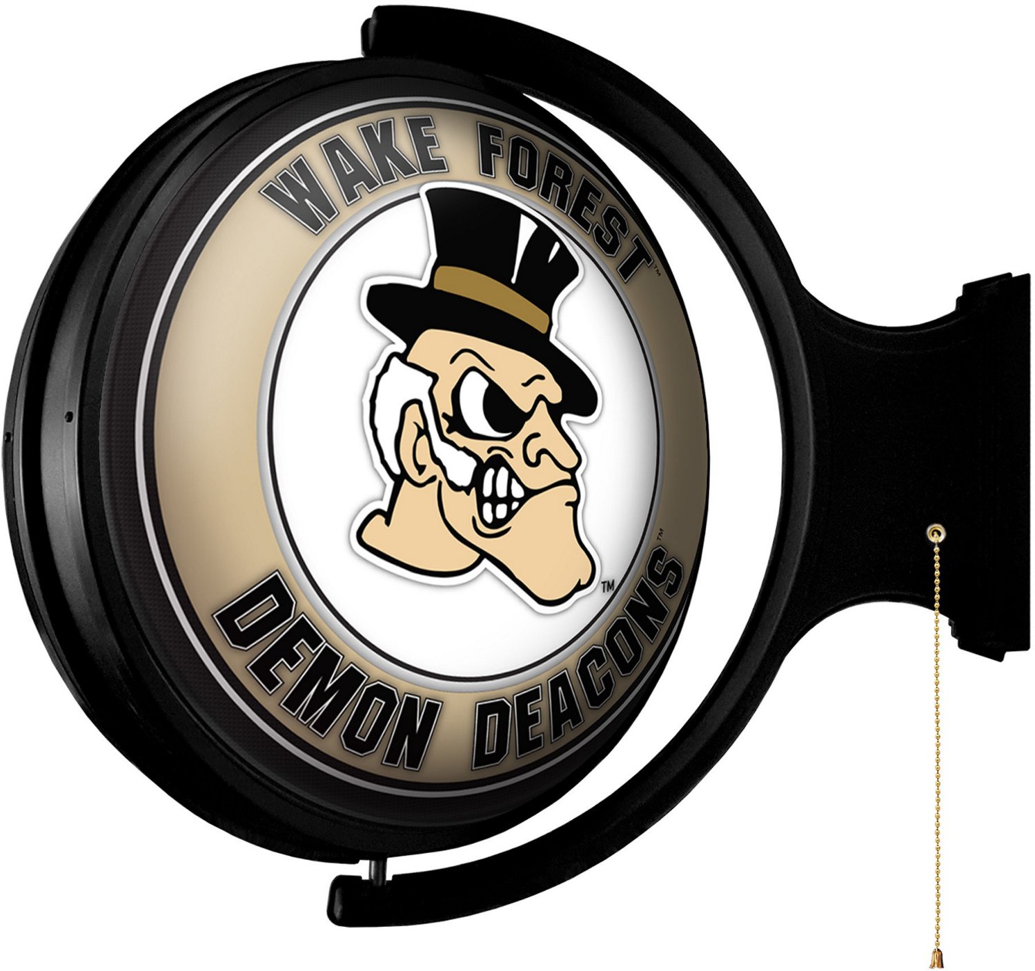 The Fan-Brand Wake Forest University Mascot Original Round Rotating Lighted Sign  - view number 2