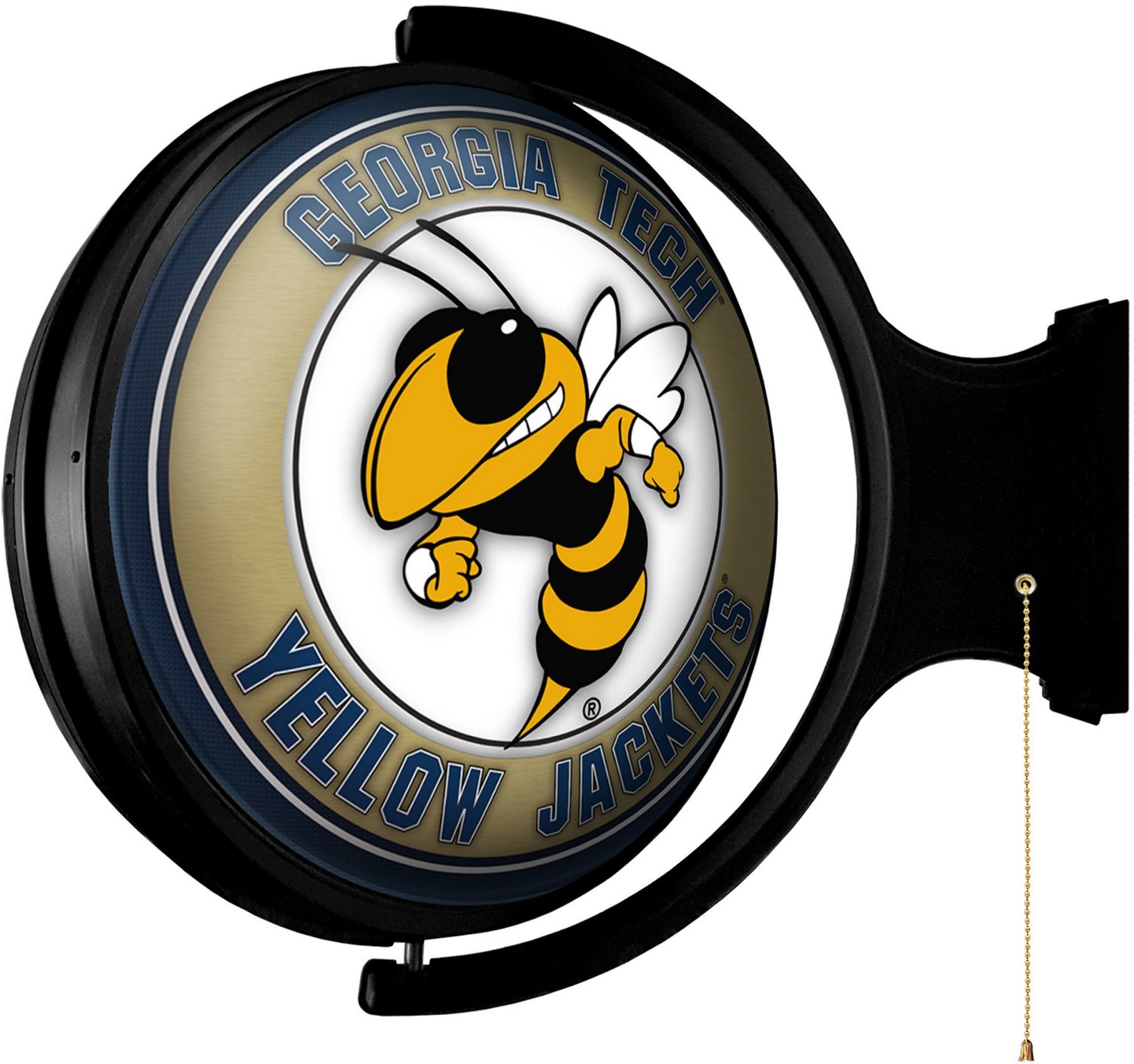 The Fan-Brand Georgia Tech Mascot Round Rotating Lighted Sign  - view number 2