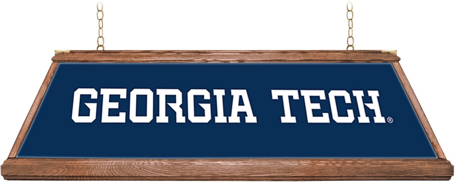 The Fan-Brand Georgia Tech Premium Wood Pool Table Light - view number 2