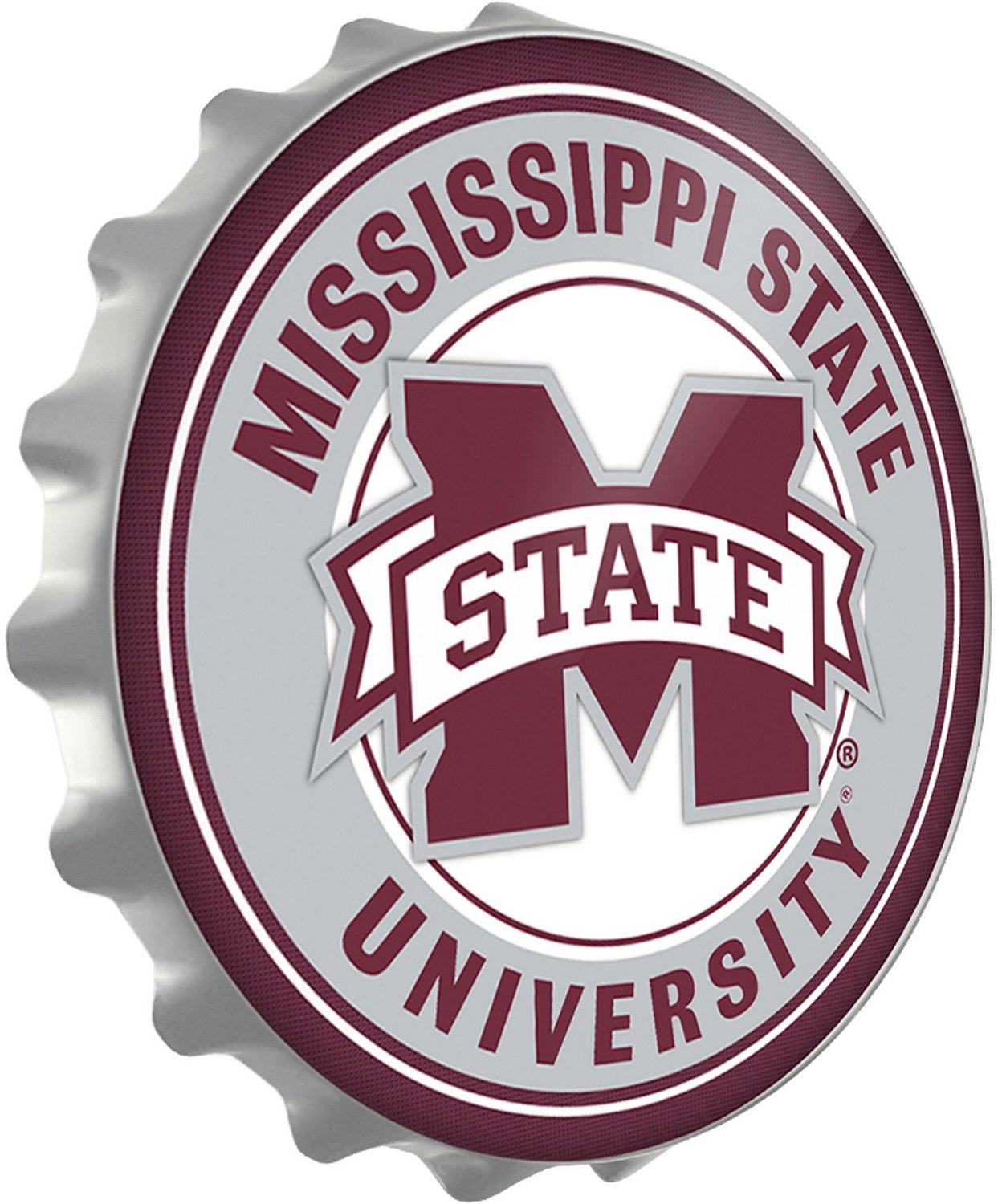 The Fan-Brand Mississippi State University Bottle Cap Sign - view number 2