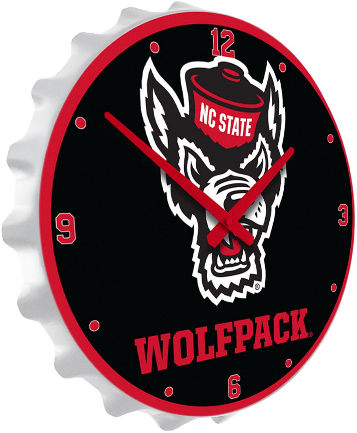 The Fan-Brand North Carolina State University Tuffy Bottle Cap Clock - view number 2