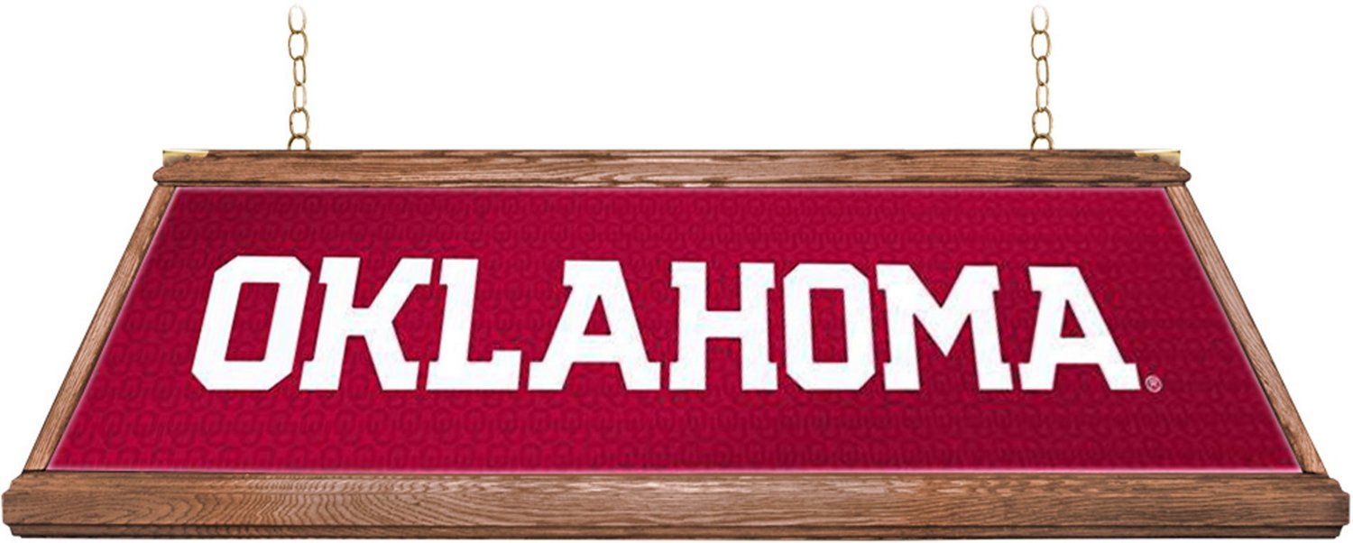 The Fan-Brand University of Oklahoma Premium Wood Pool Table Light - view number 2