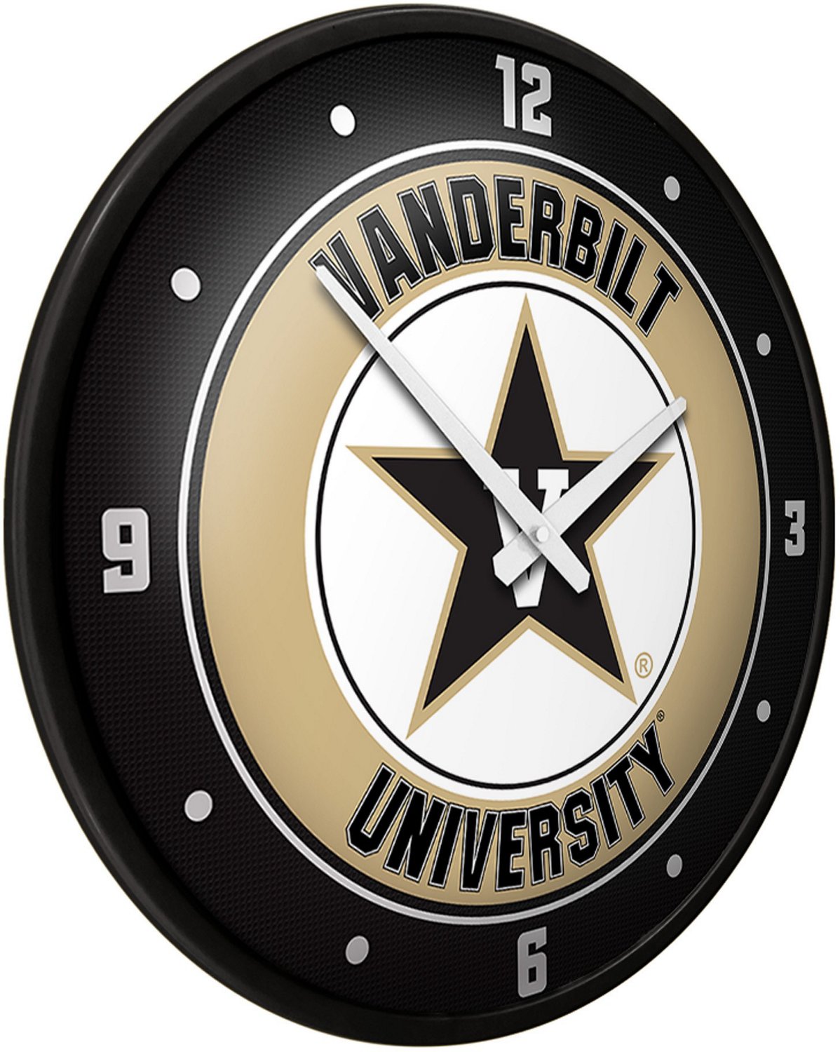 The Fan-Brand Vanderbilt University Modern Disc Clock  - view number 2