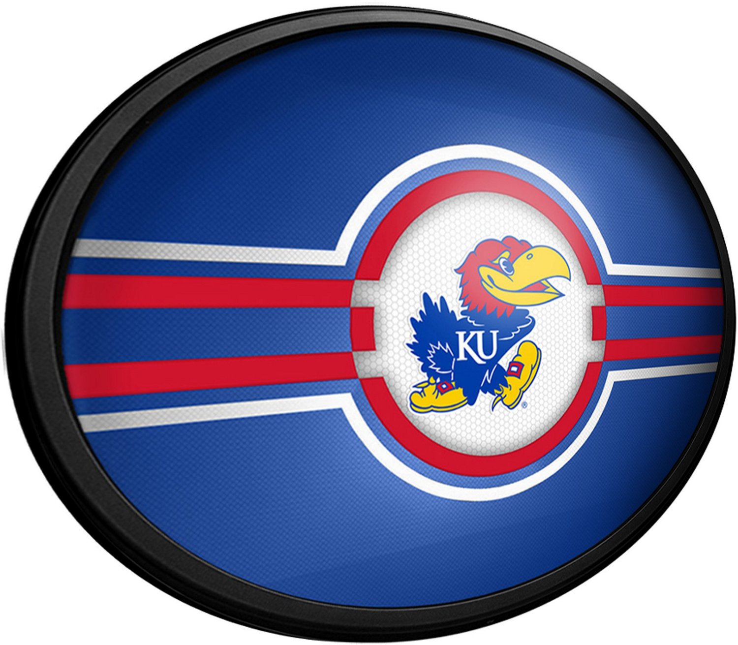 The Fan-Brand University of Kansas Oval Slimline Lighted Sign - view number 2