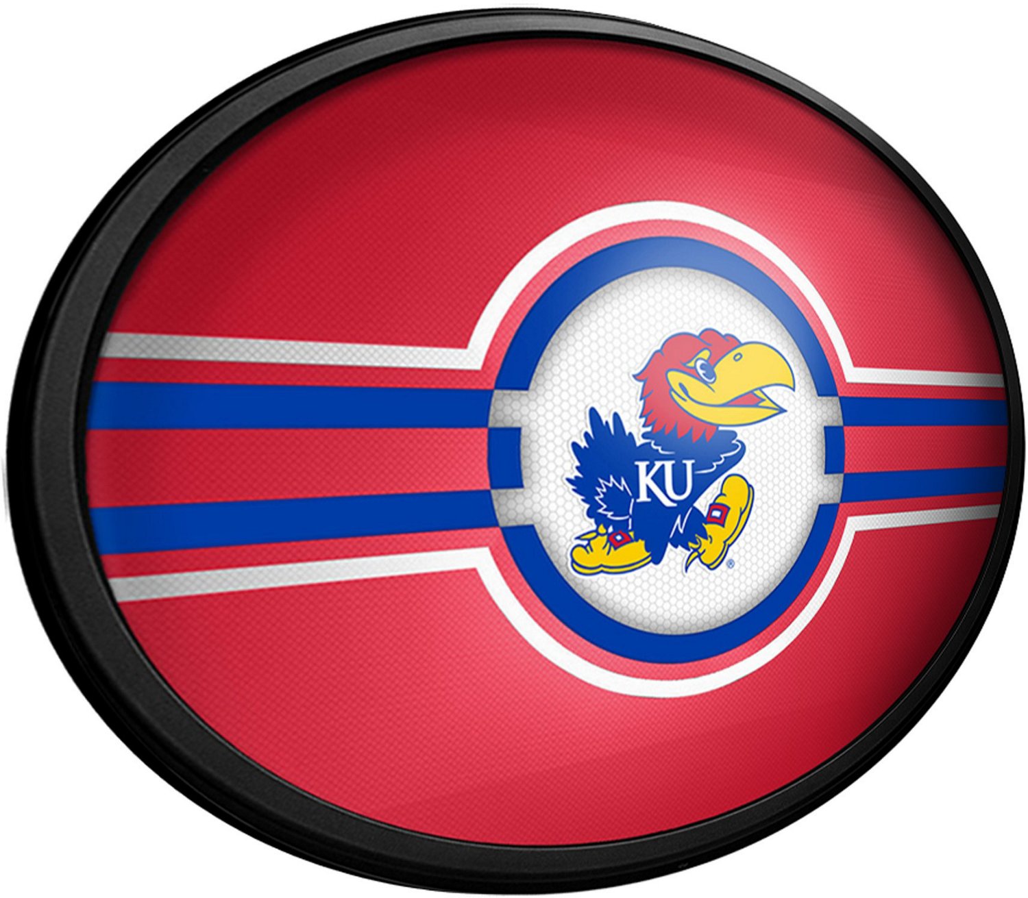 The Fan-Brand University of Kansas Oval Slimline Lighted Sign - view number 2