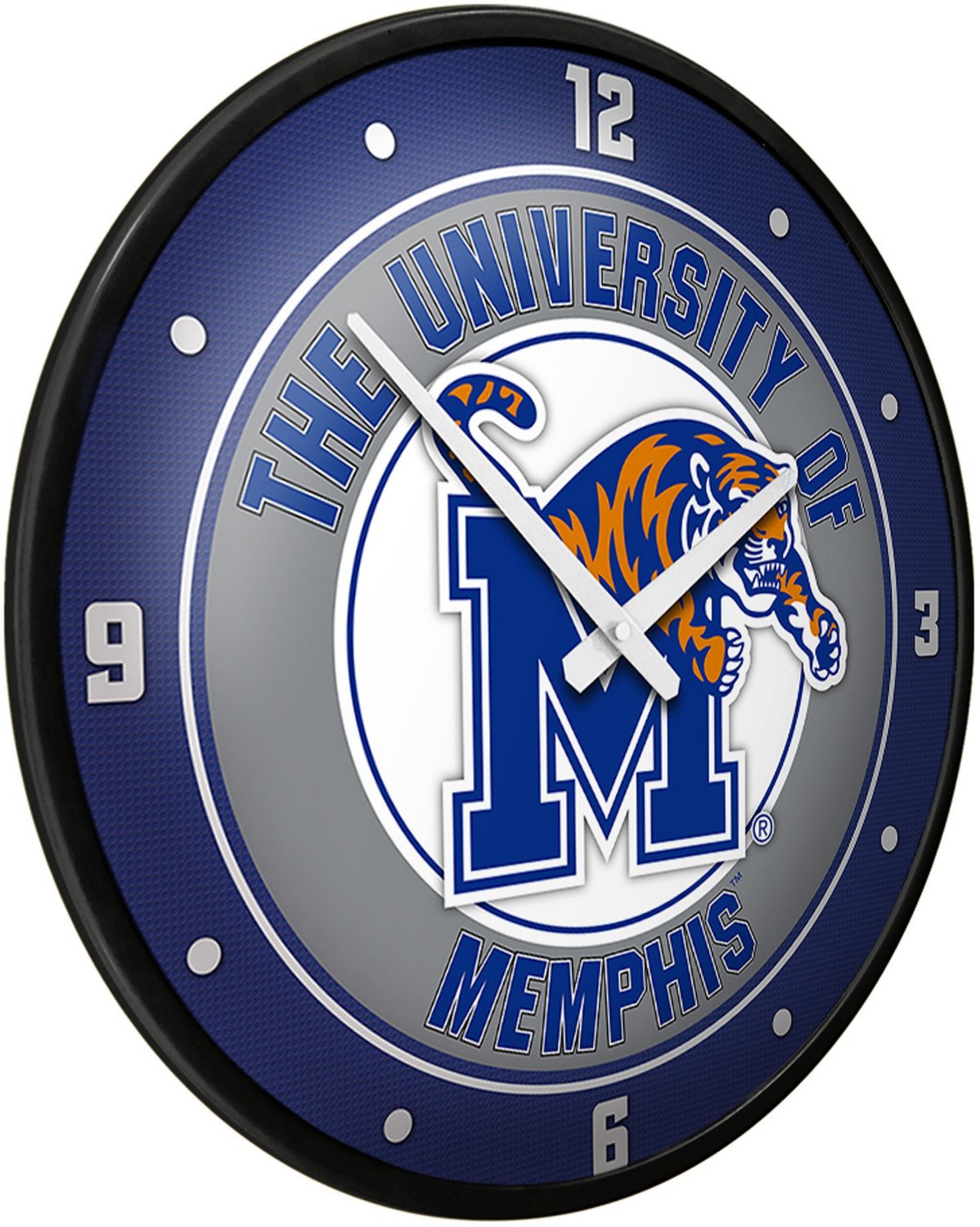 The Fan-Brand University of Memphis Modern Disc Clock - view number 2