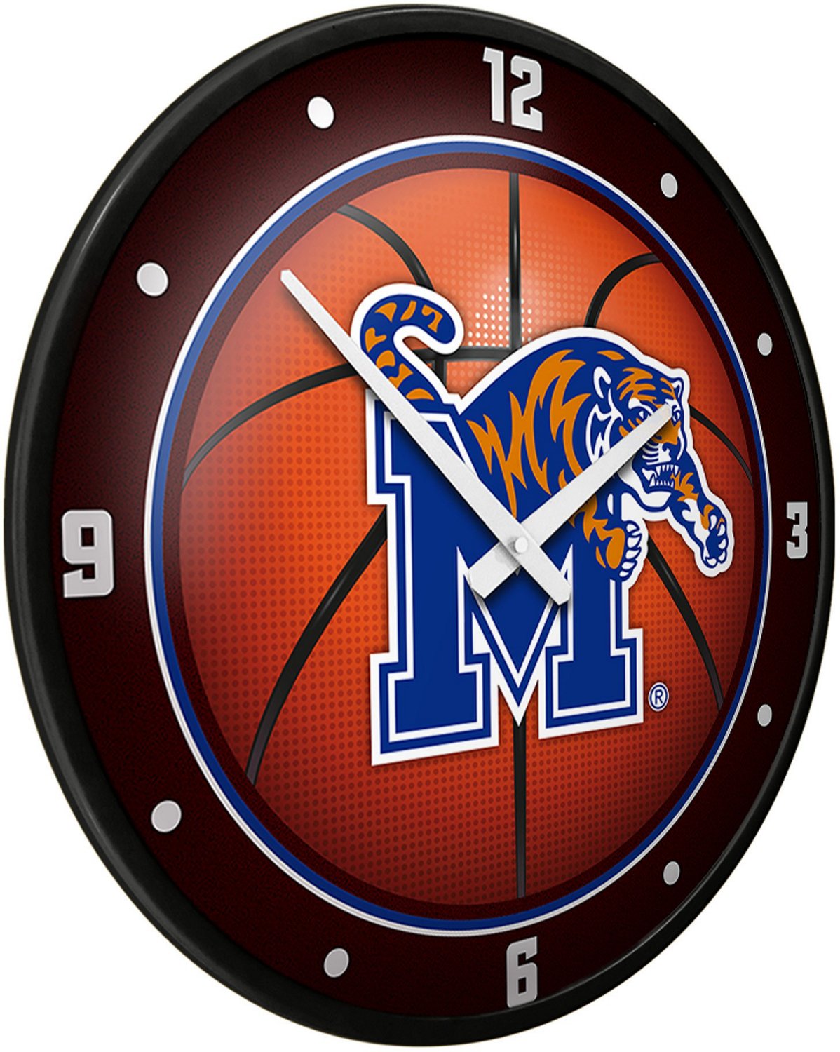 The Fan-Brand University of Memphis Basketball Modern Disc Clock  - view number 2