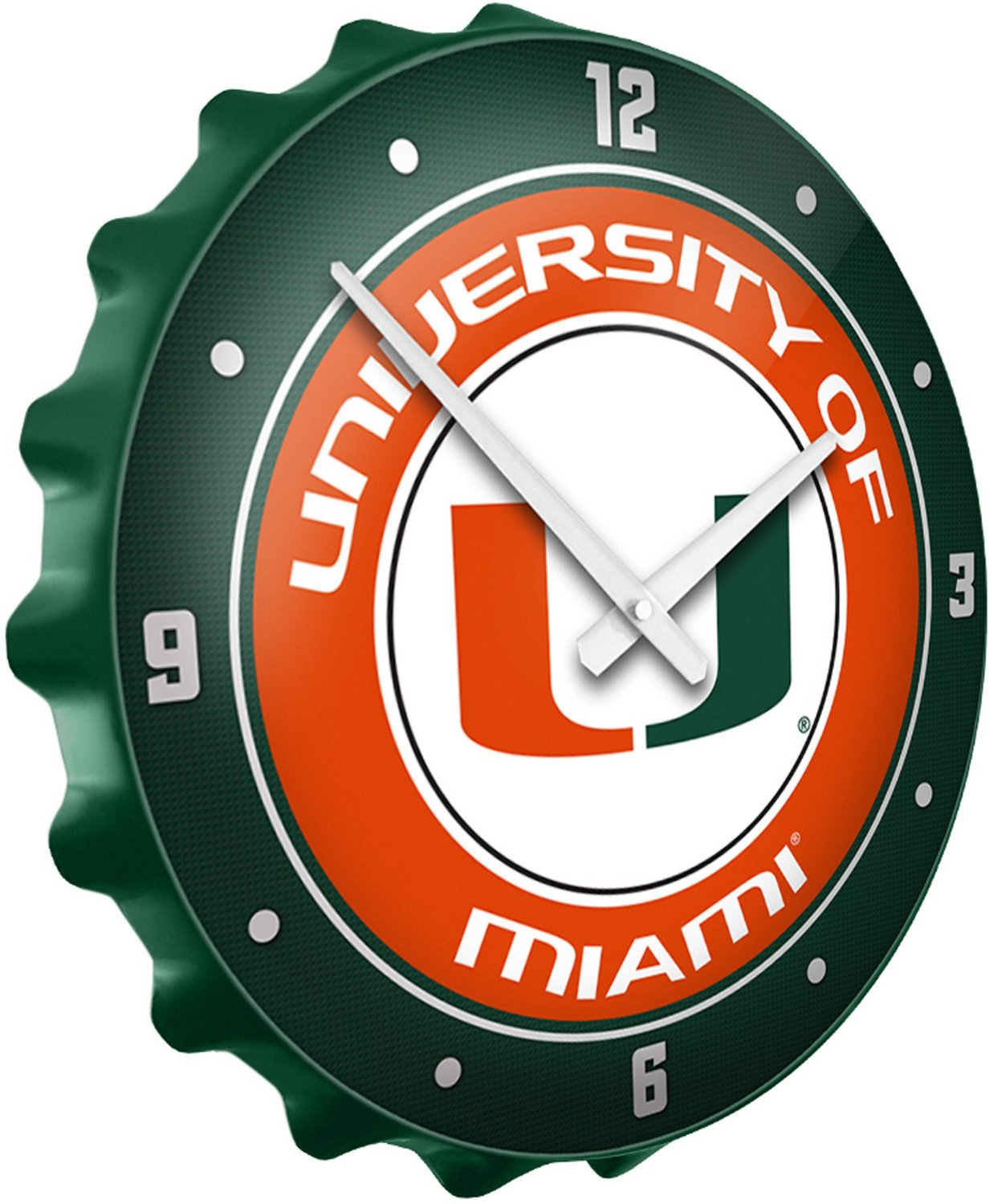 The Fan-Brand University of Miami Bottle Cap Clock - view number 2