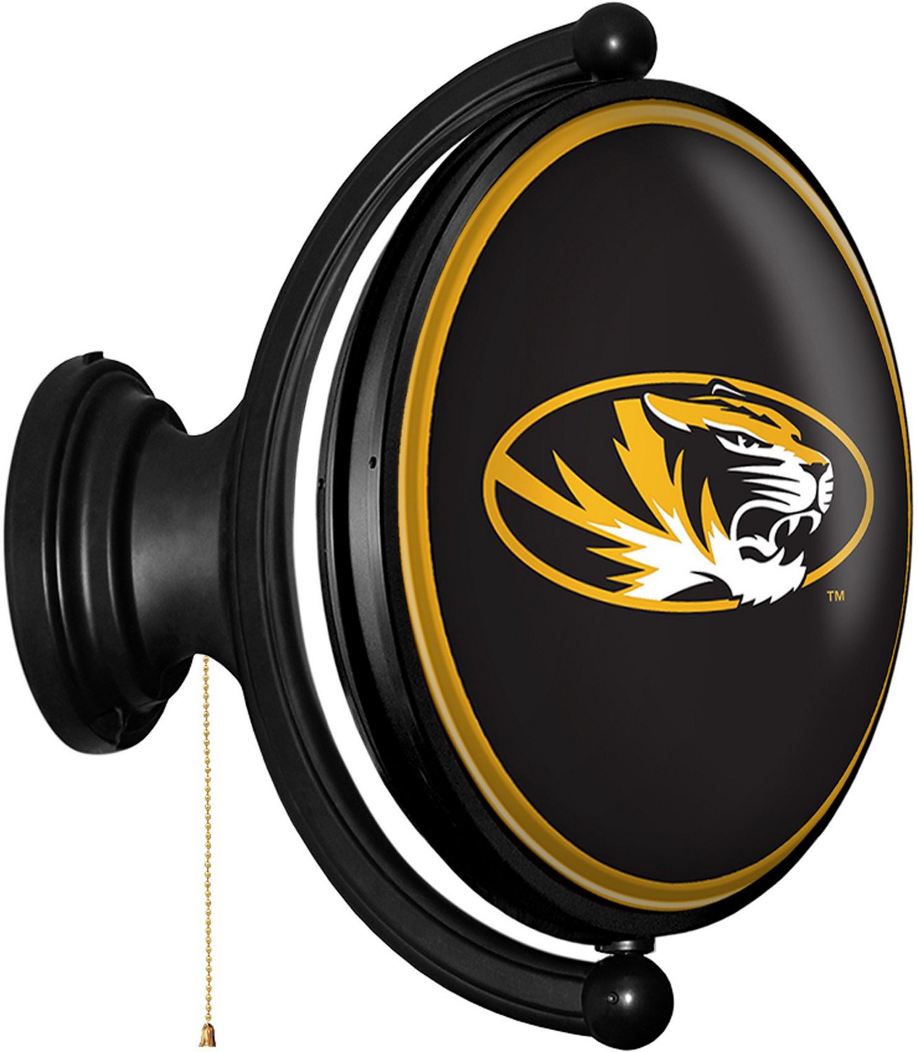 The Fan-Brand University of Missouri Oval Rotating Lighted Sign - view number 2